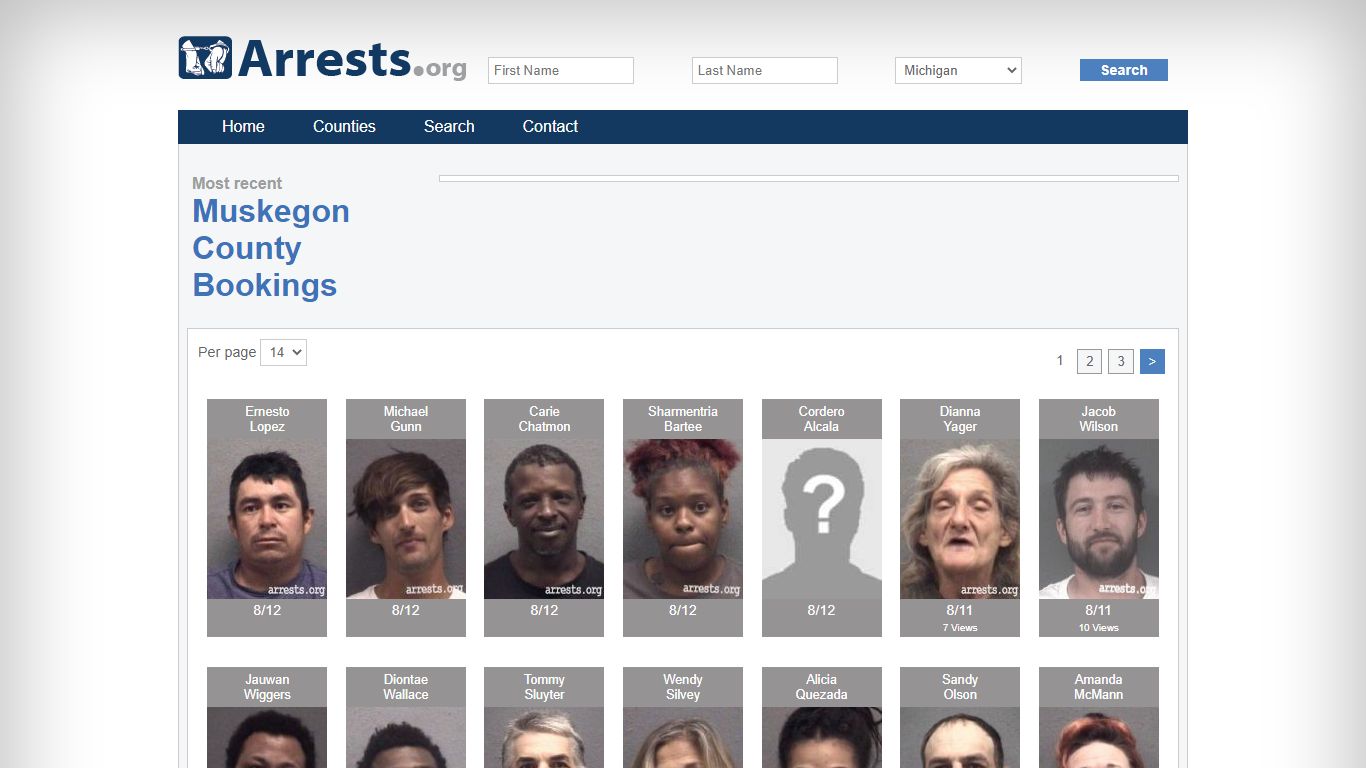 Muskegon County Arrests and Inmate Search