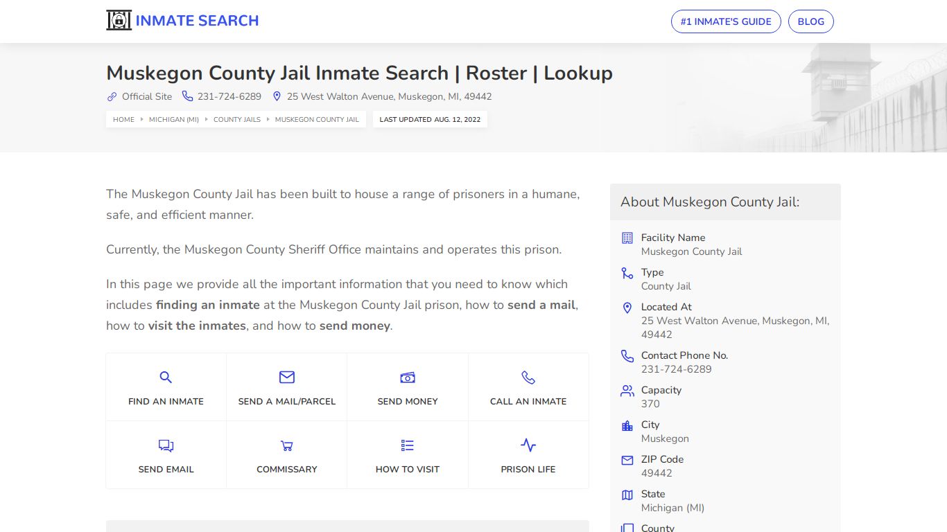 Muskegon County Jail Inmate Search | Roster | Lookup